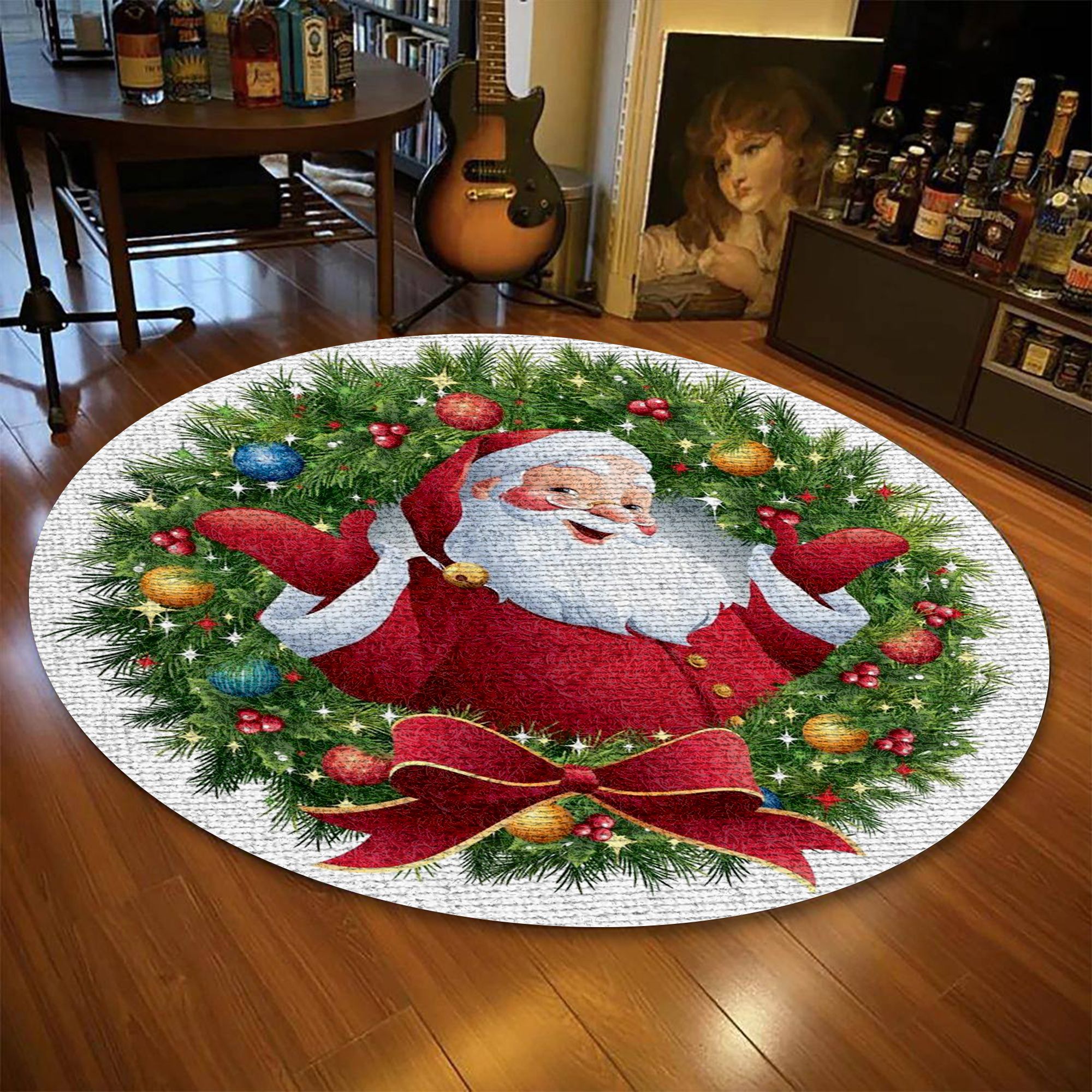 Santa Claus Round Carpet