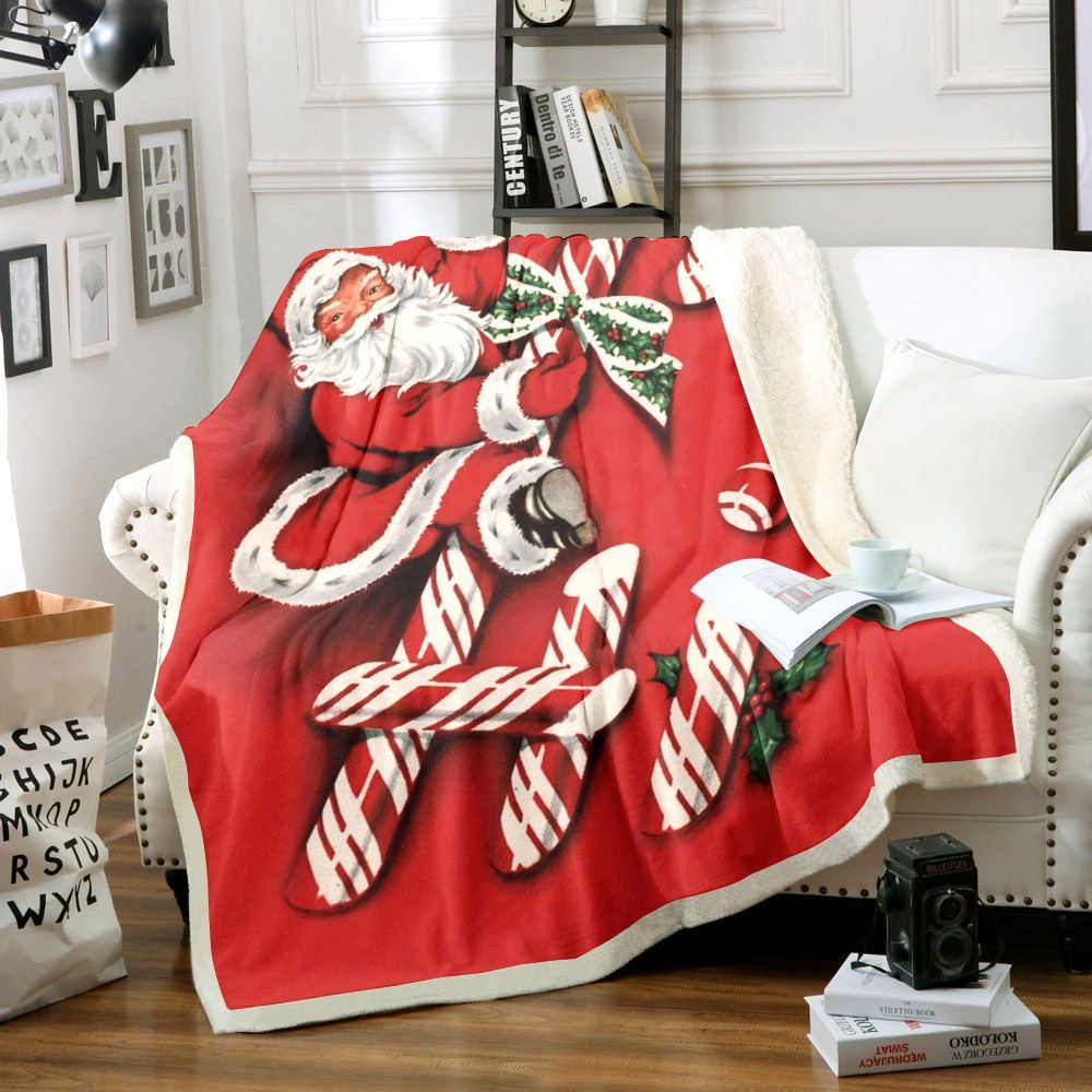 Santa Claus Sherpa Fleece Blanket