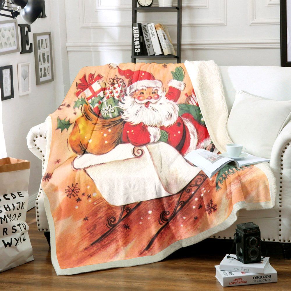 Santa Claus Sherpa Fleece Blanket