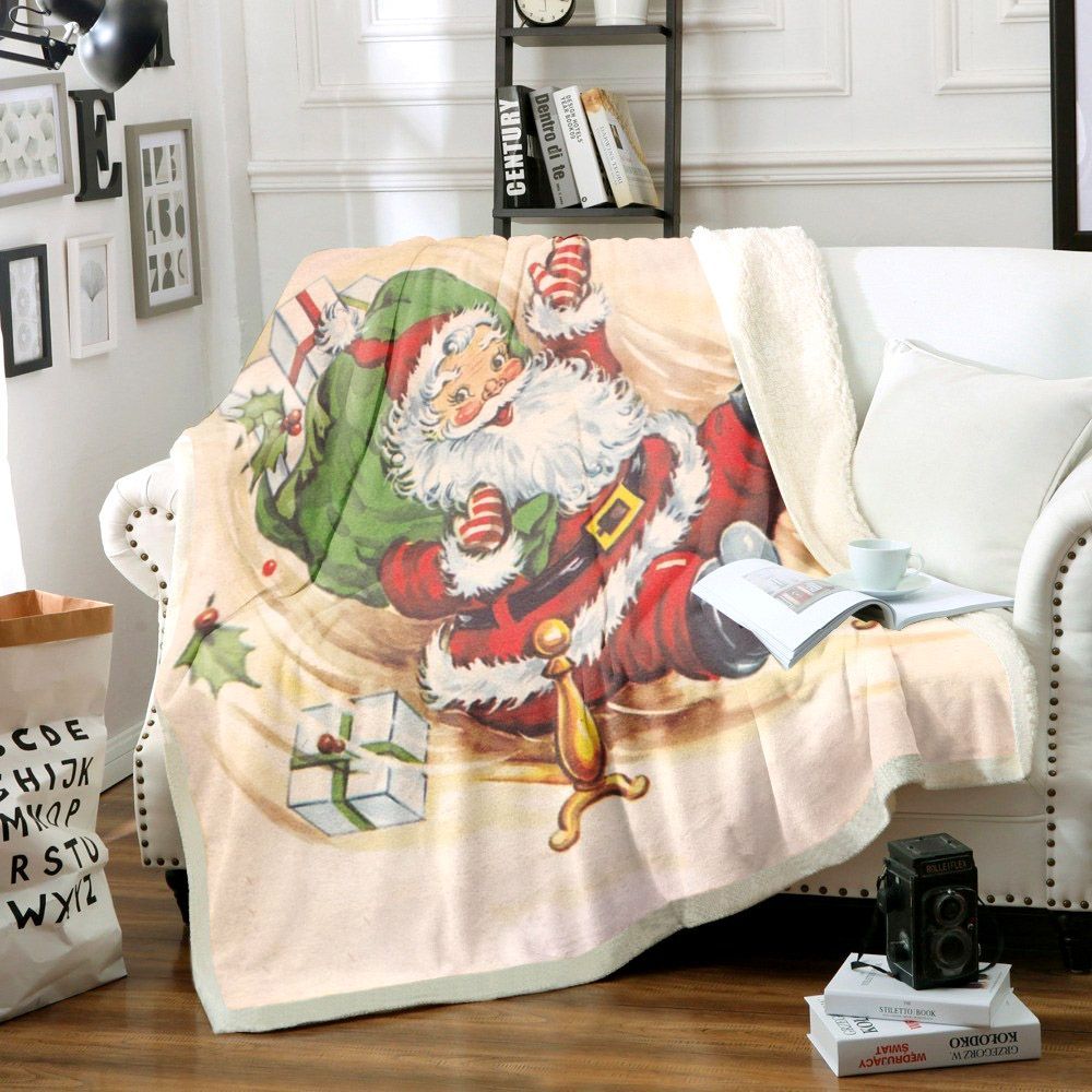 Santa Claus Sherpa Fleece Blanket