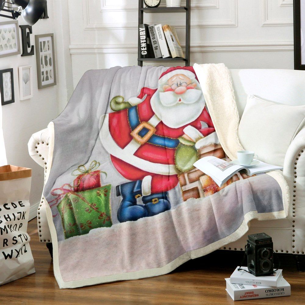 Santa Claus Sherpa Fleece Blanket