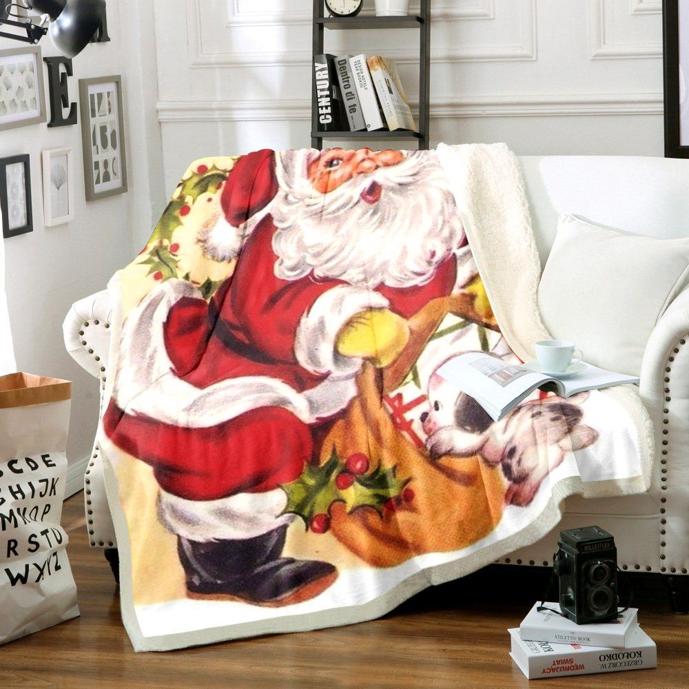 Santa Claus Sherpa Fleece Blanket