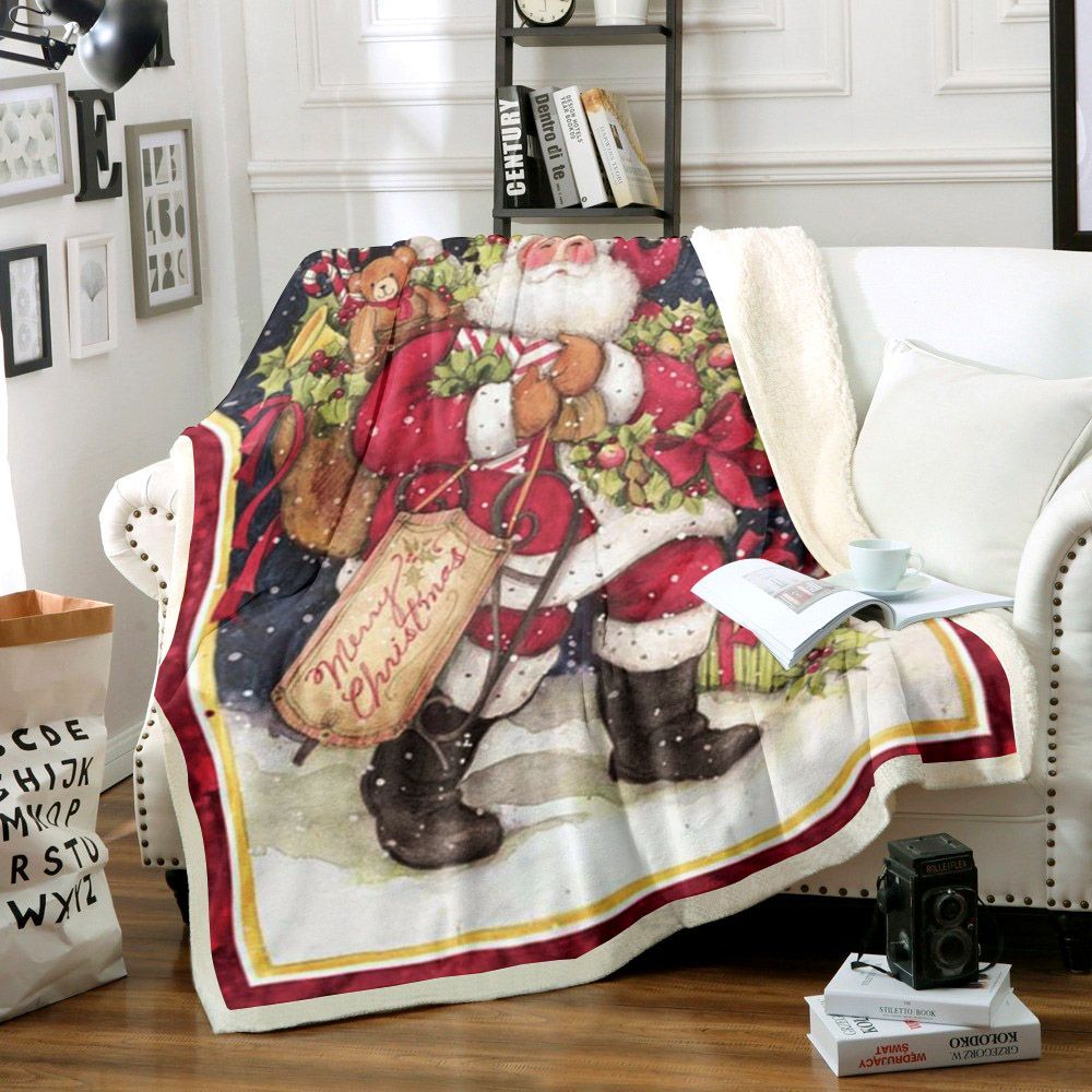 Santa Claus Sherpa Fleece Blanket
