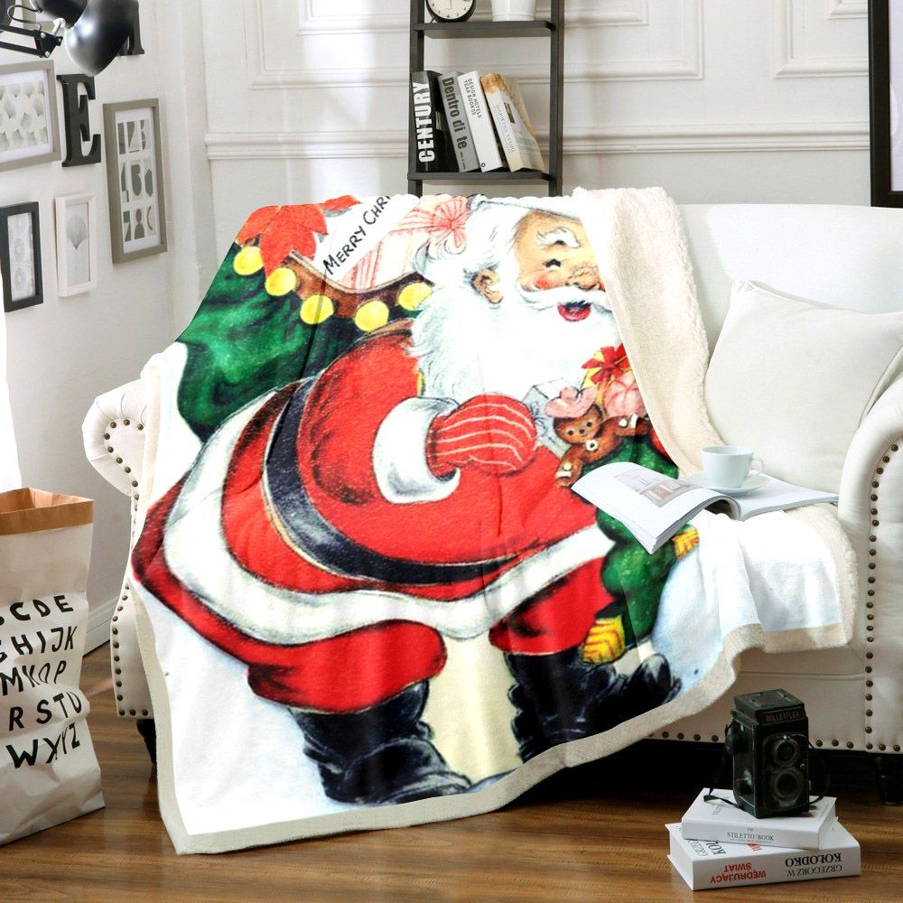 Santa Claus Sherpa Fleece Blanket