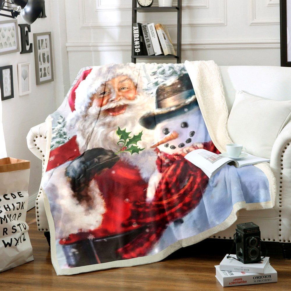 Santa Claus Sherpa Fleece Blanket