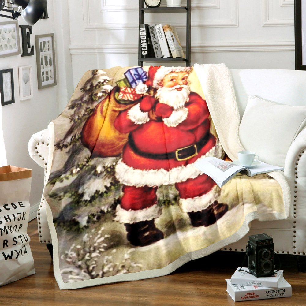 Santa Claus Sherpa Fleece Blanket