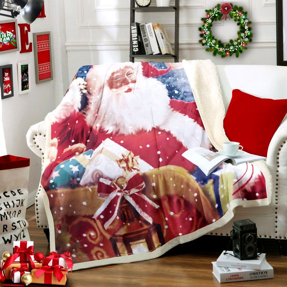 Santa Claus Sherpa Fleece Blanket