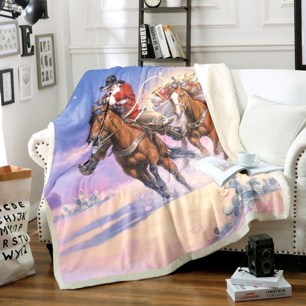 Santa Claus Sherpa Fleece Blanket
