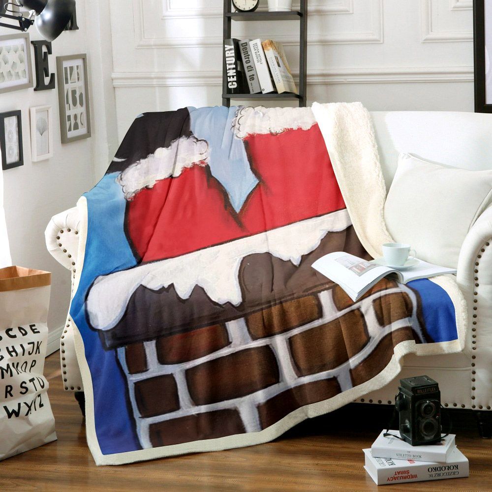 Santa Claus Sherpa Fleece Blanket
