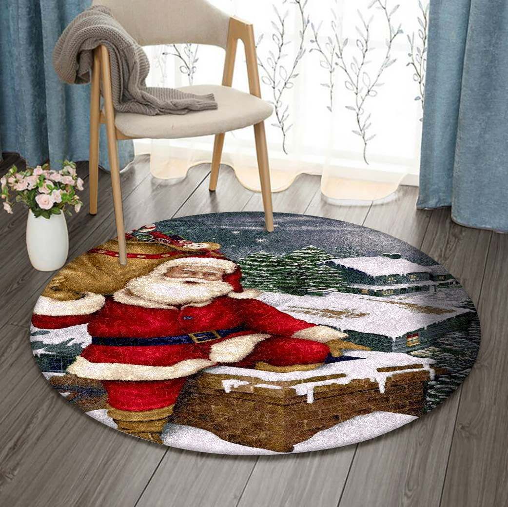 Santa Claus Round Carpet