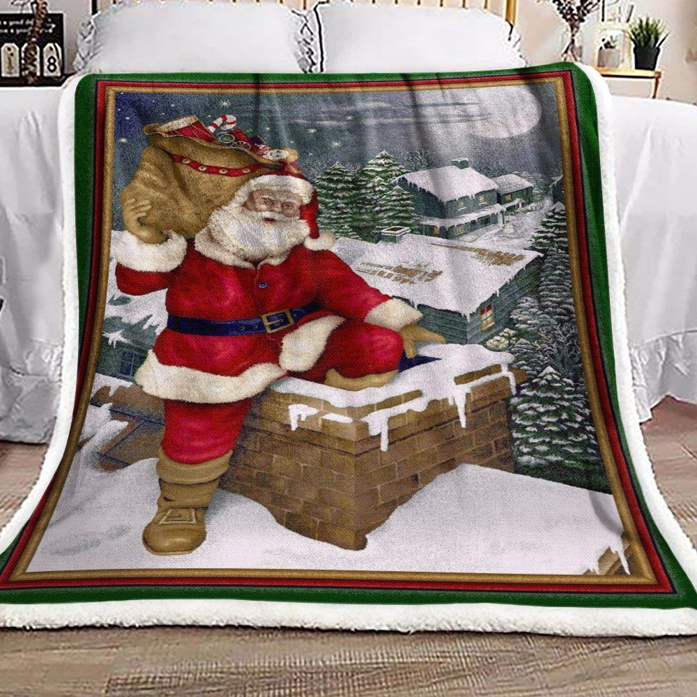 Santa Claus Sherpa Fleece Blanket