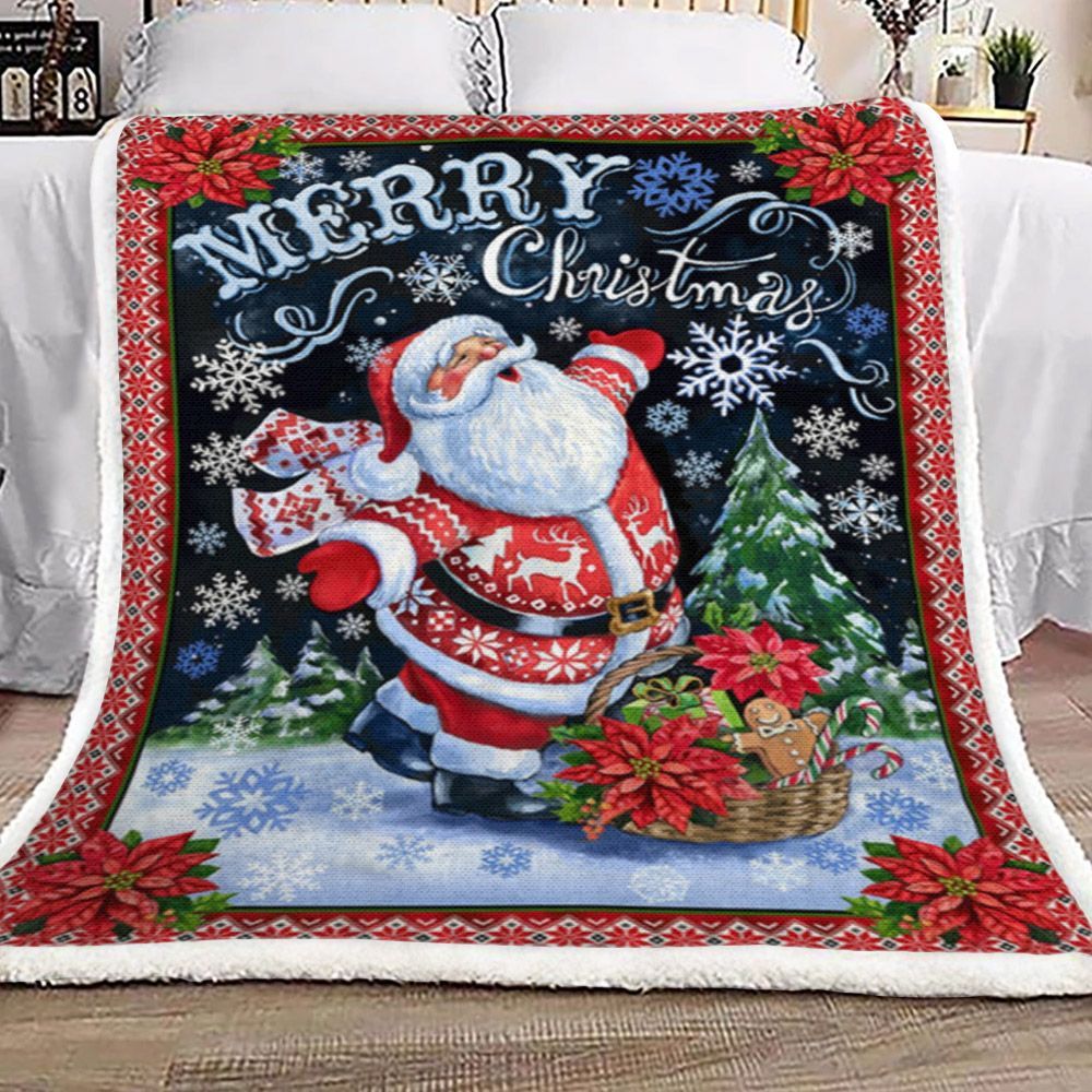Santa Claus Sherpa Fleece Blanket