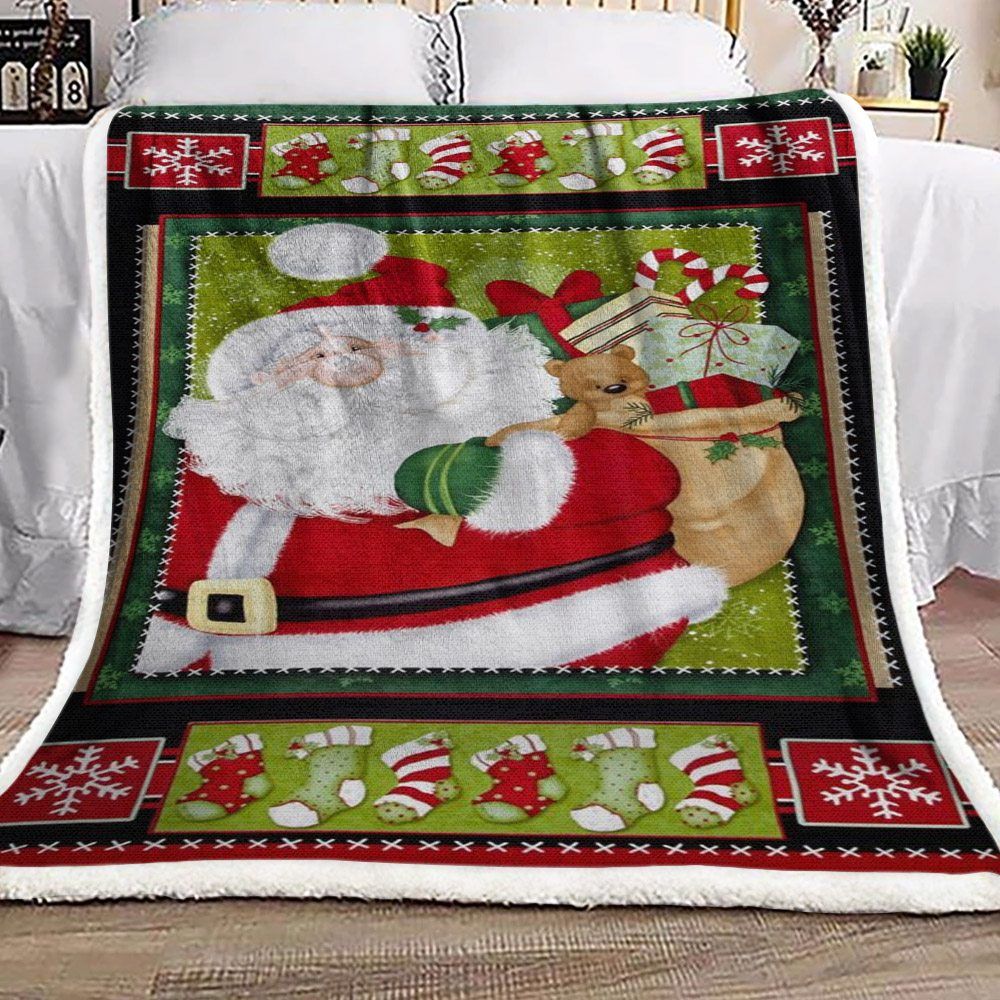 Santa Claus Sherpa Fleece Blanket