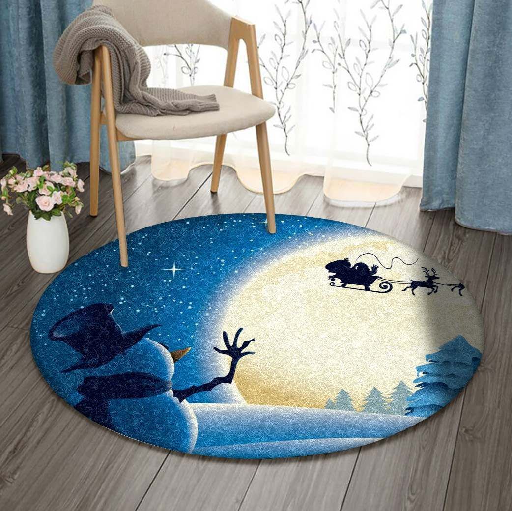Santa Claus Round Carpet