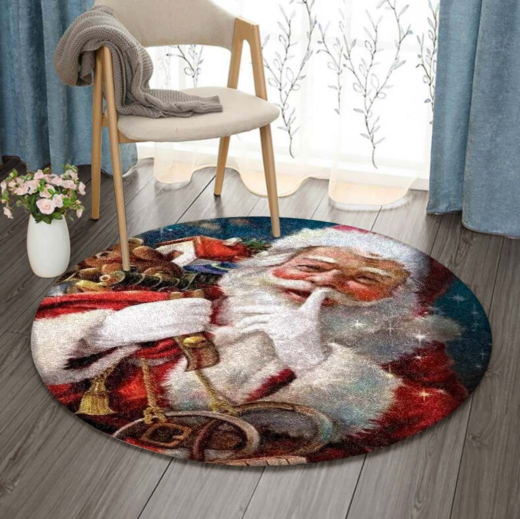 Santa Claus Round Carpet