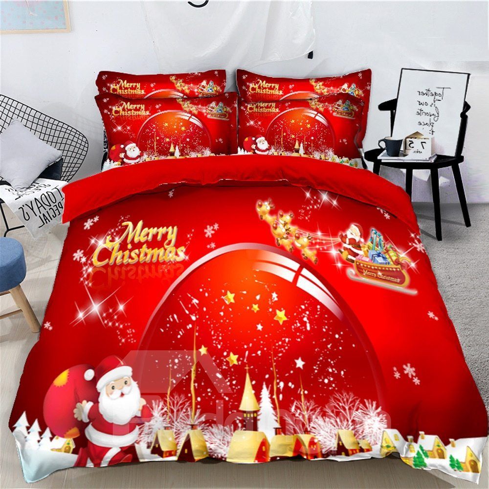 Santa 3d Bedding Set