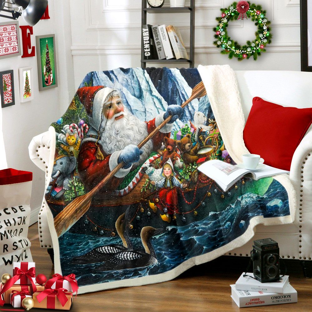 Santa Claus Sherpa Fleece Blanket