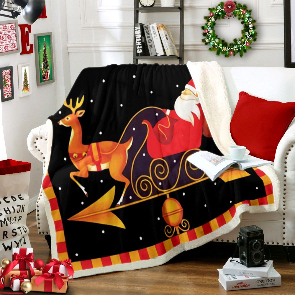 Santa Claus Sherpa Fleece Blanket