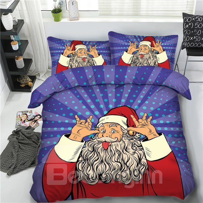 Santa Claus Makes A Face Bedding Set