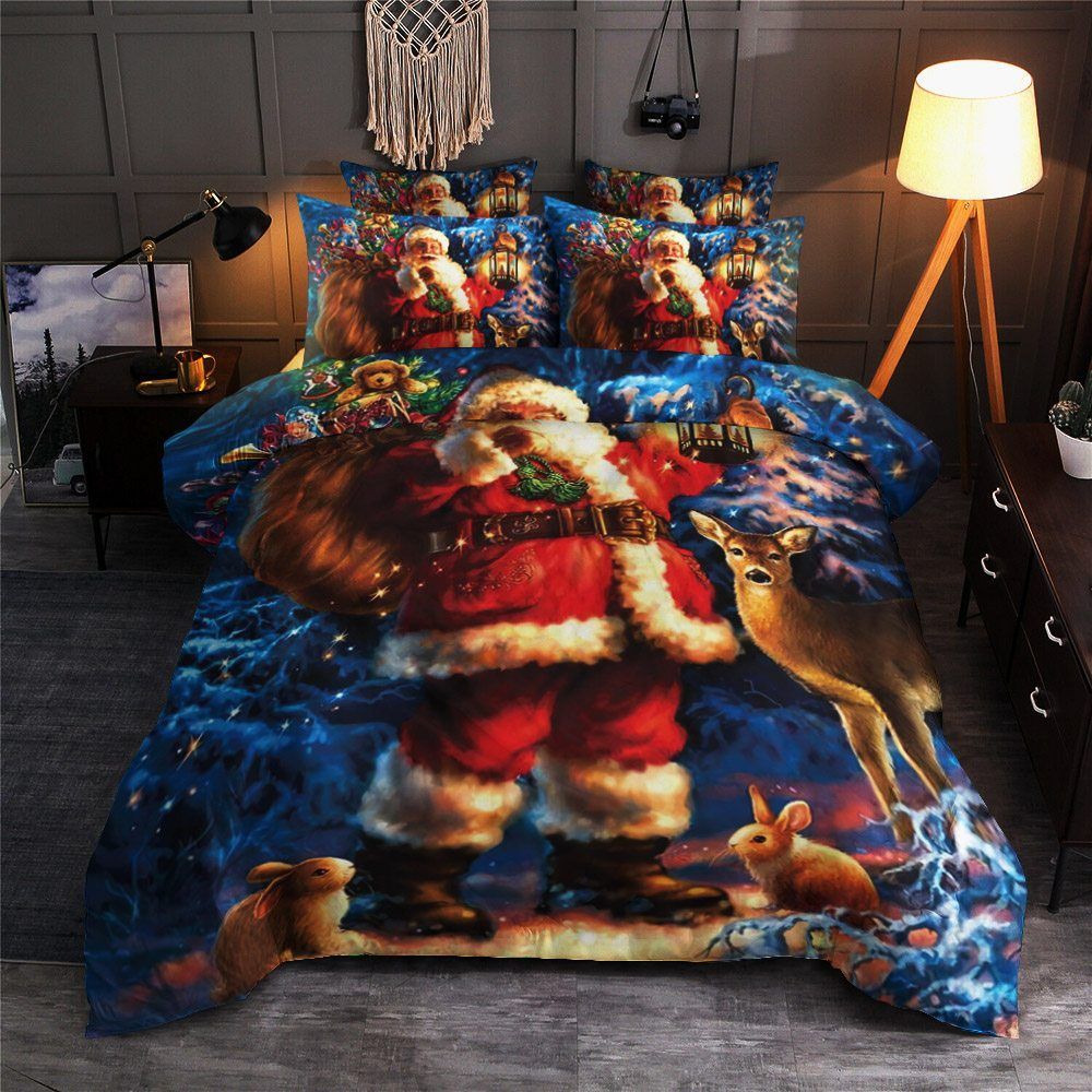 Santa Claus Merry Christmas Bedding Set