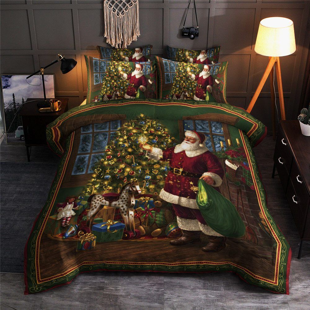 Santa Claus Merry Christmas Bedding Set