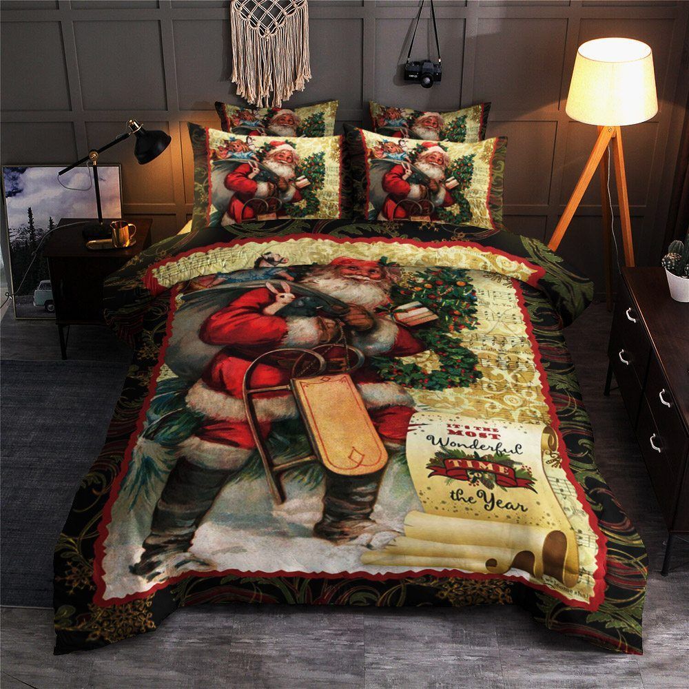 Santa Claus Merry Christmas Bedding Set