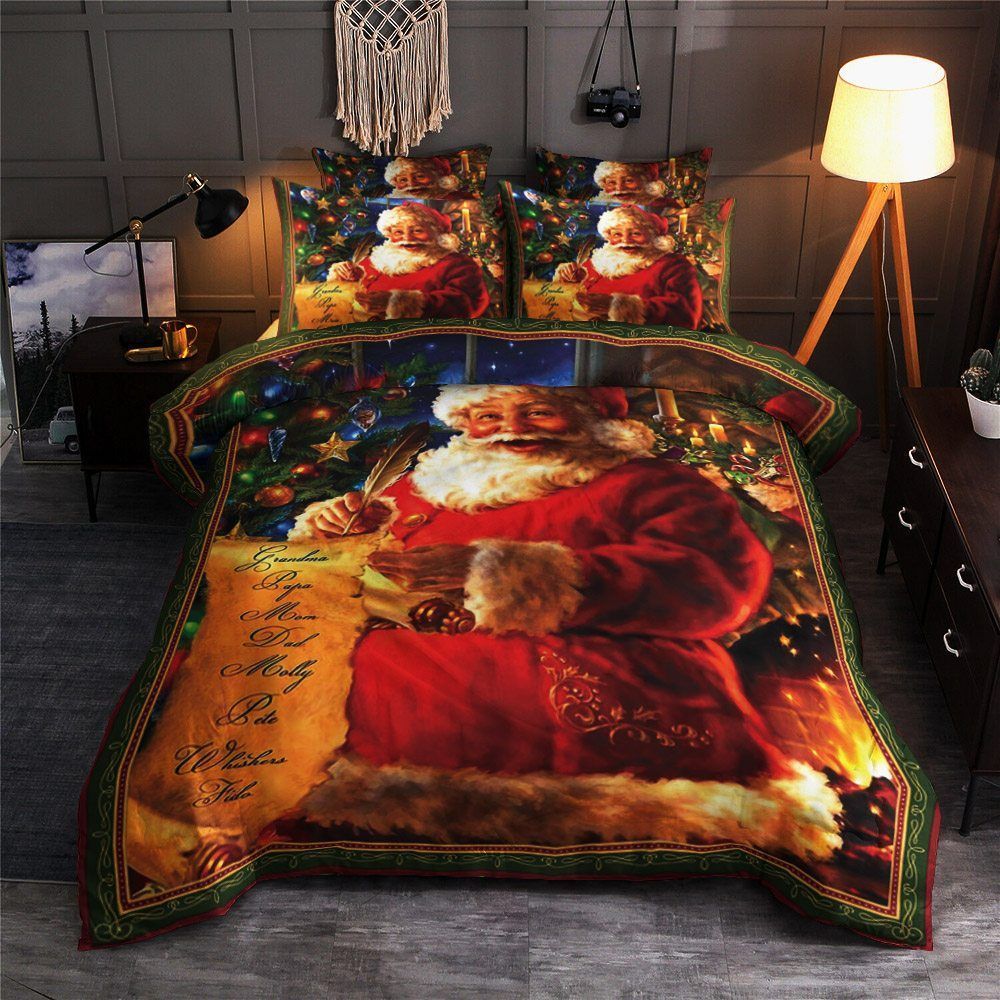 Santa Claus Merry Christmas Bedding Set