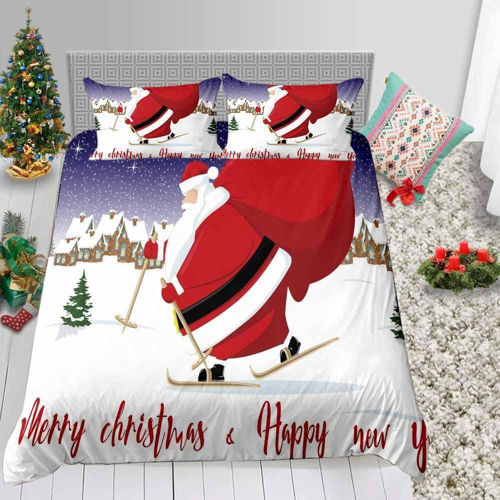 Santa Claus Merry Christmas Bedding Set