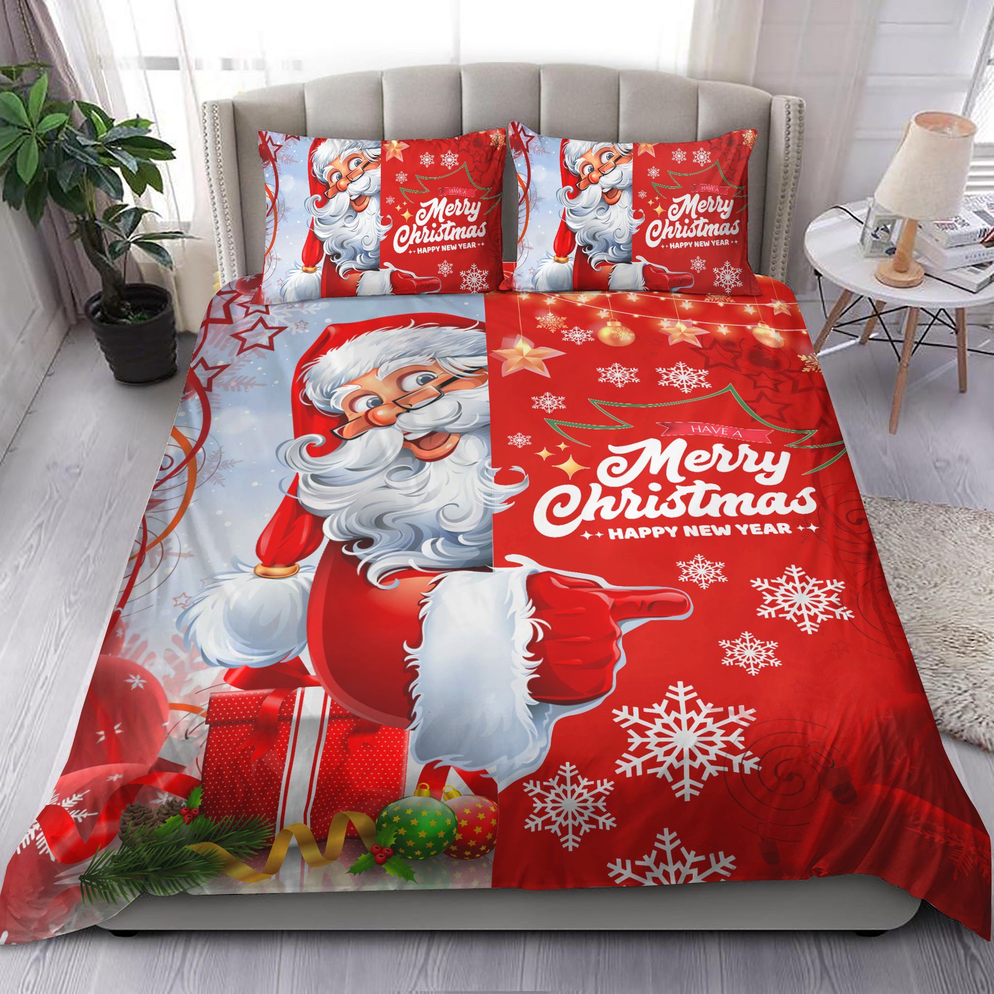 Santa Claus Merry Christmas Bedding Set