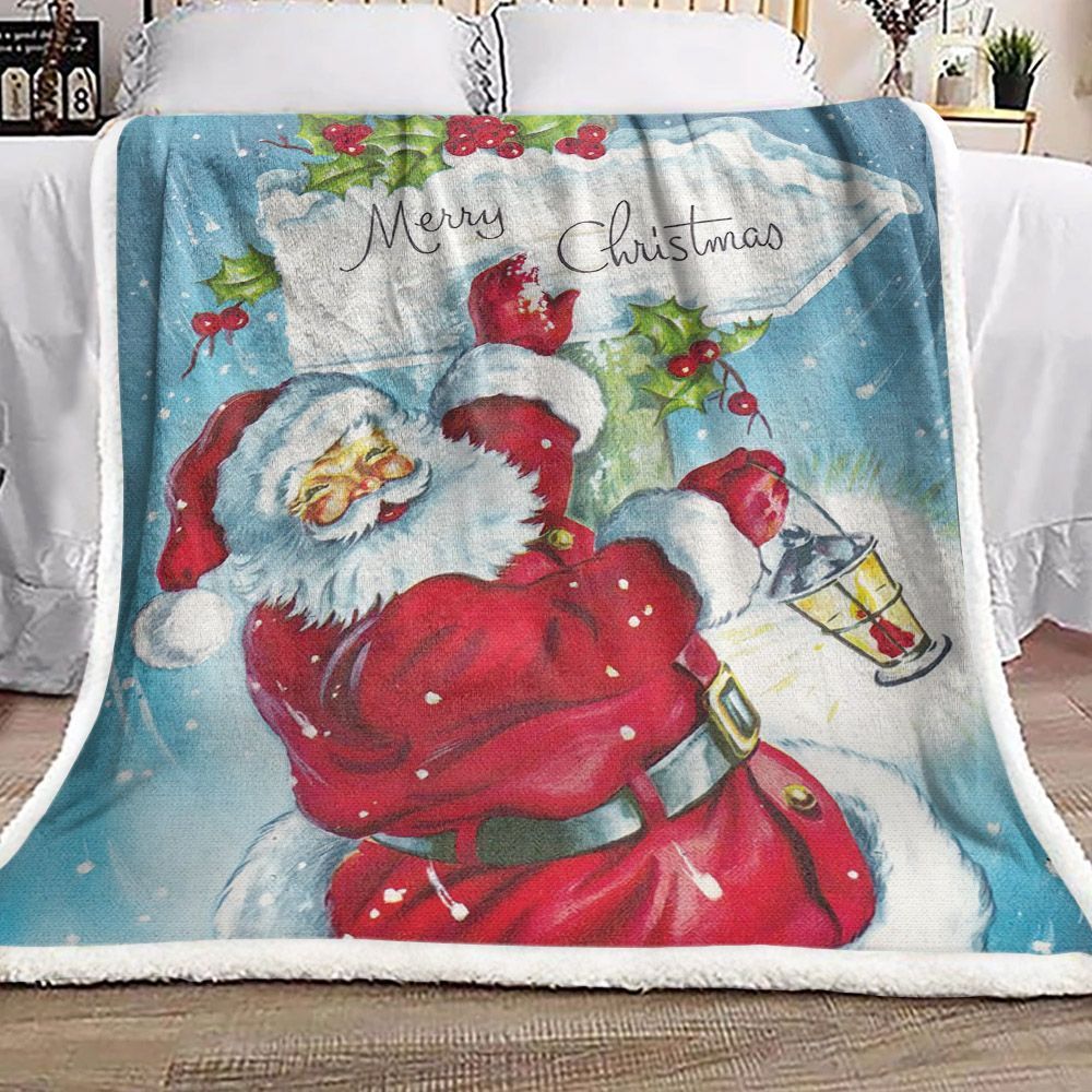 Santa Claus Sherpa Fleece Blanket