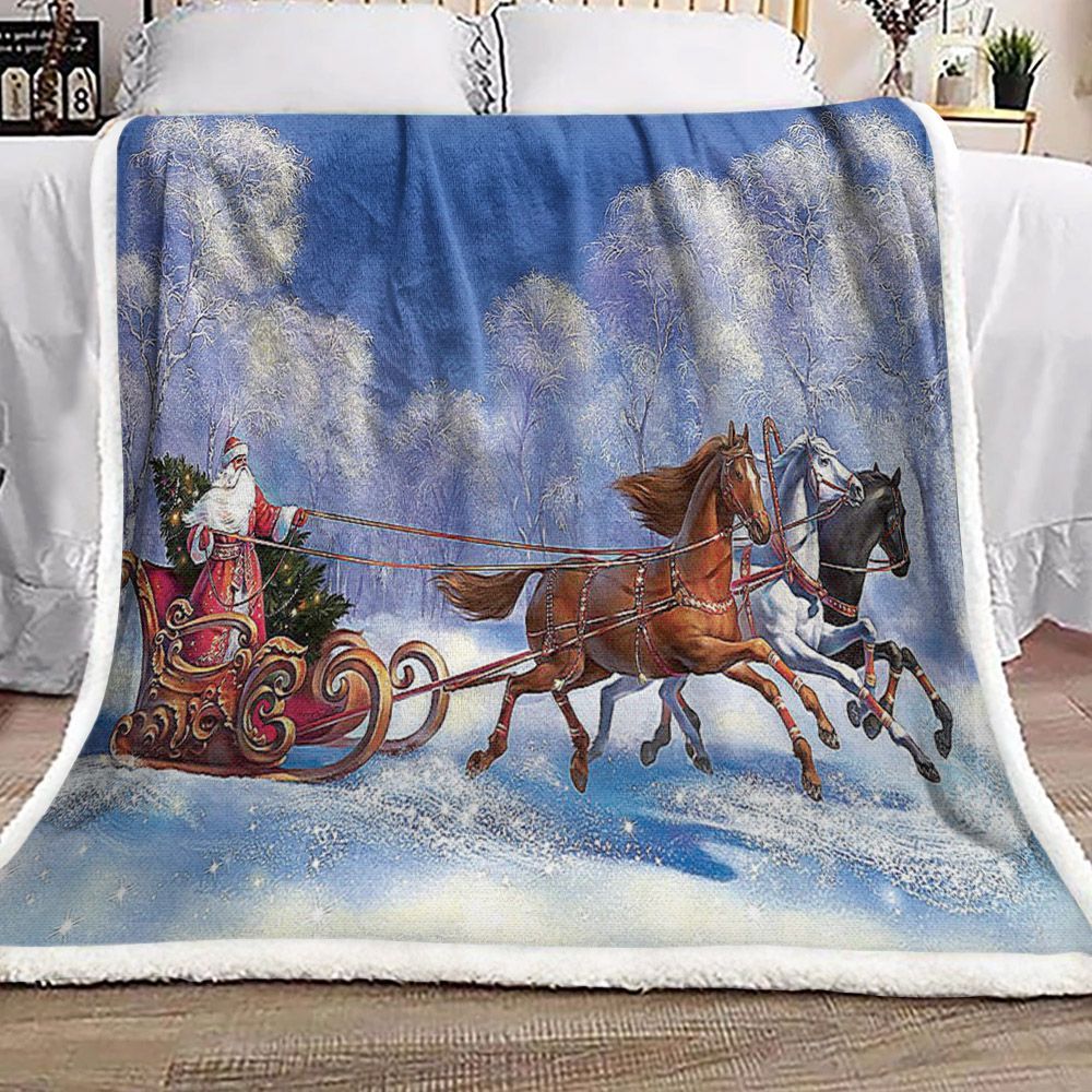 Santa Claus Sherpa Fleece Blanket