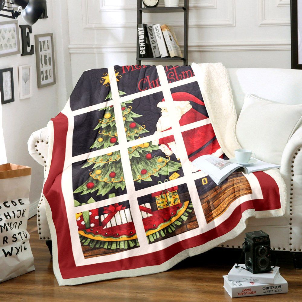 Santa Claus Sherpa Fleece Blanket