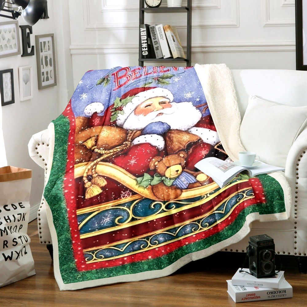 Santa Claus Sherpa Fleece Blanket