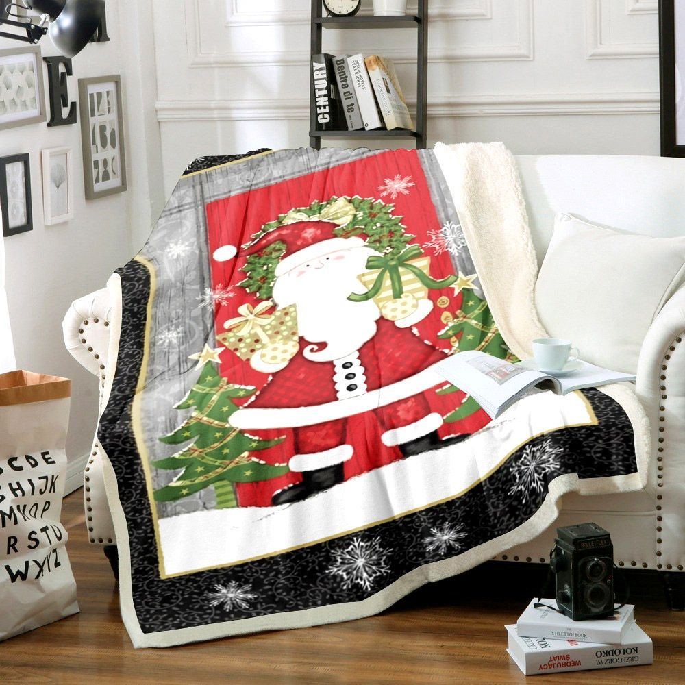 Santa Claus Sherpa Fleece Blanket