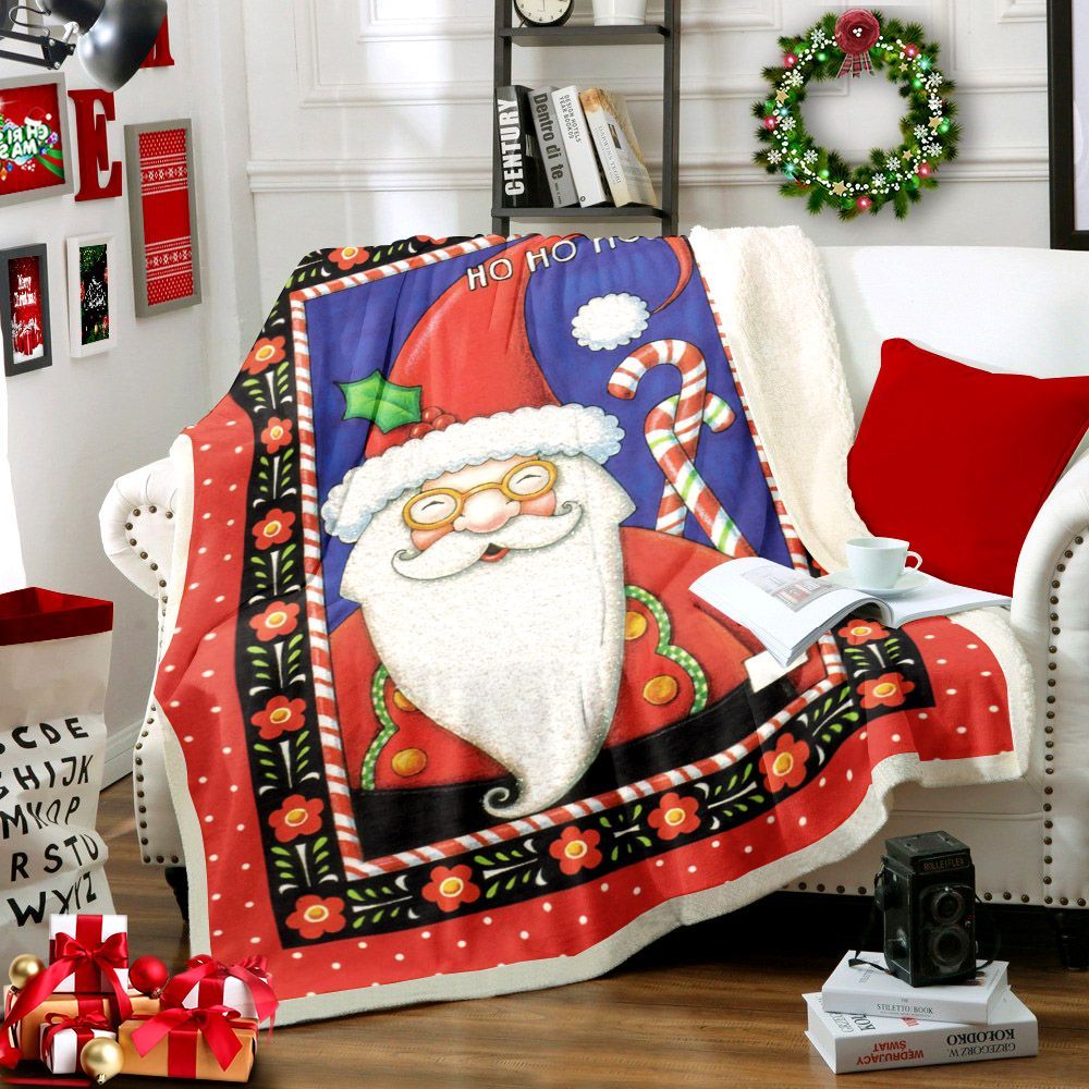 Santa Claus Sherpa Fleece Blanket