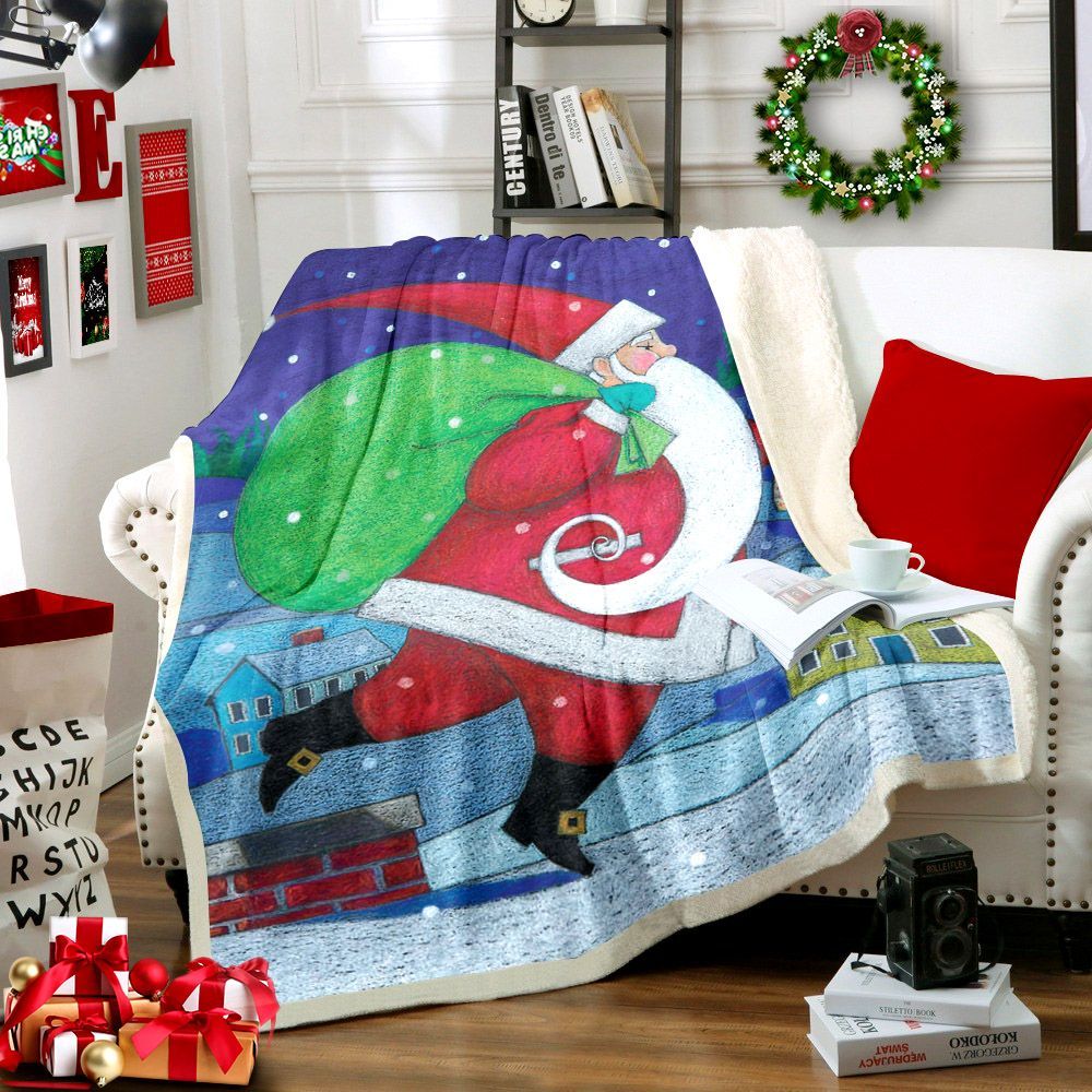 Santa Claus Sherpa Fleece Blanket