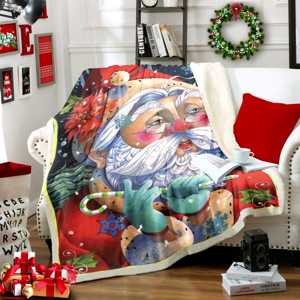 Santa Claus Sherpa Fleece Blanket