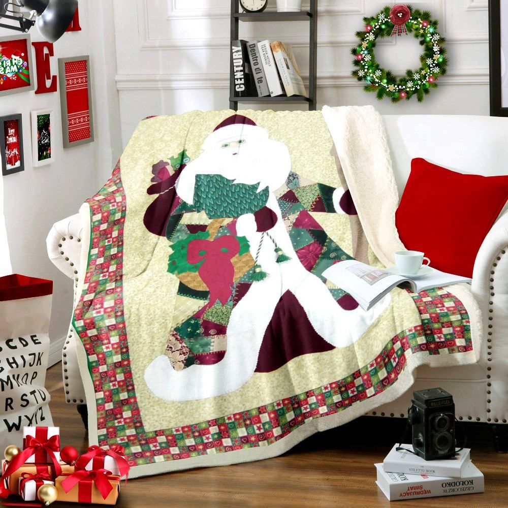 Santa Claus Sherpa Fleece Blanket