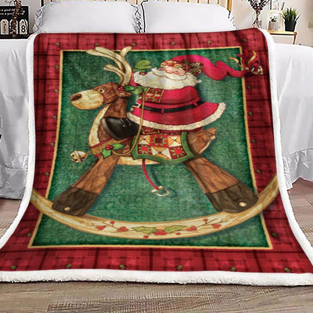 Santa Claus Sherpa Fleece Blanket