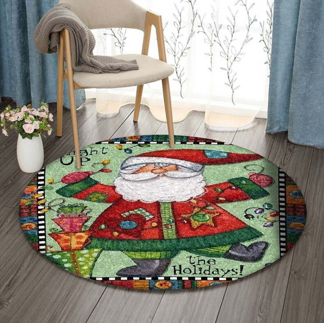 Santa Claus Round Carpet
