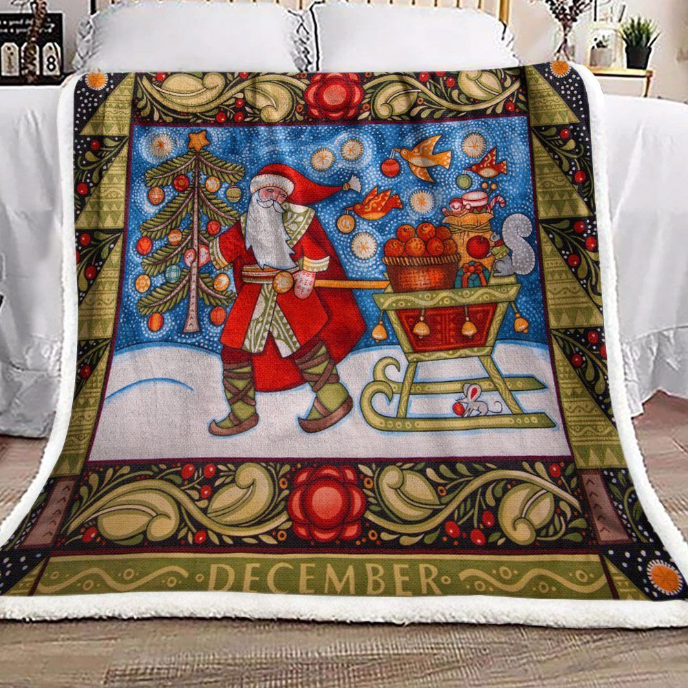 Santa Claus Sherpa Fleece Blanket