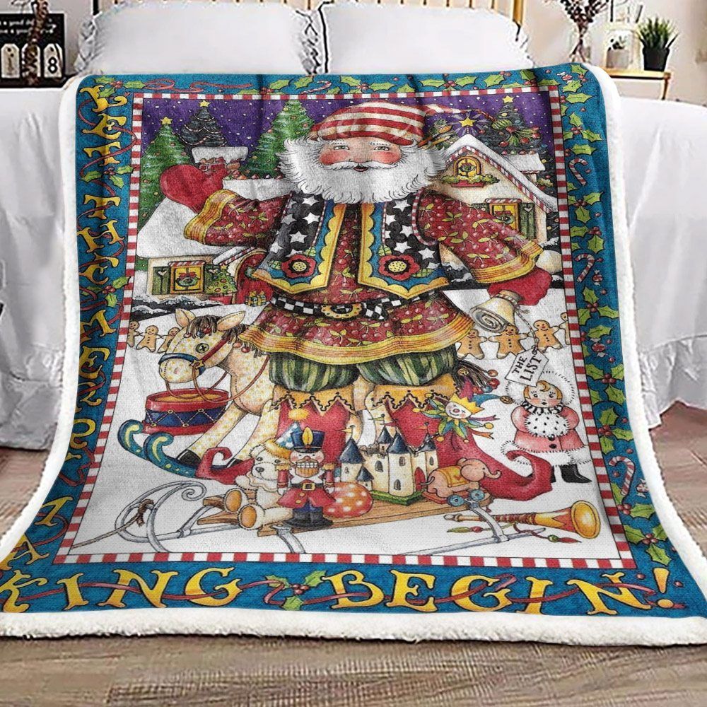 Santa Claus Sherpa Fleece Blanket