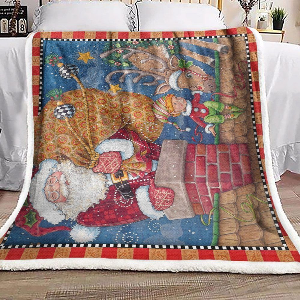 Santa Claus Sherpa Fleece Blanket