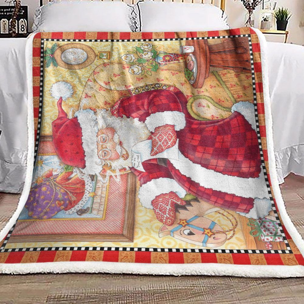 Santa Claus Sherpa Fleece Blanket