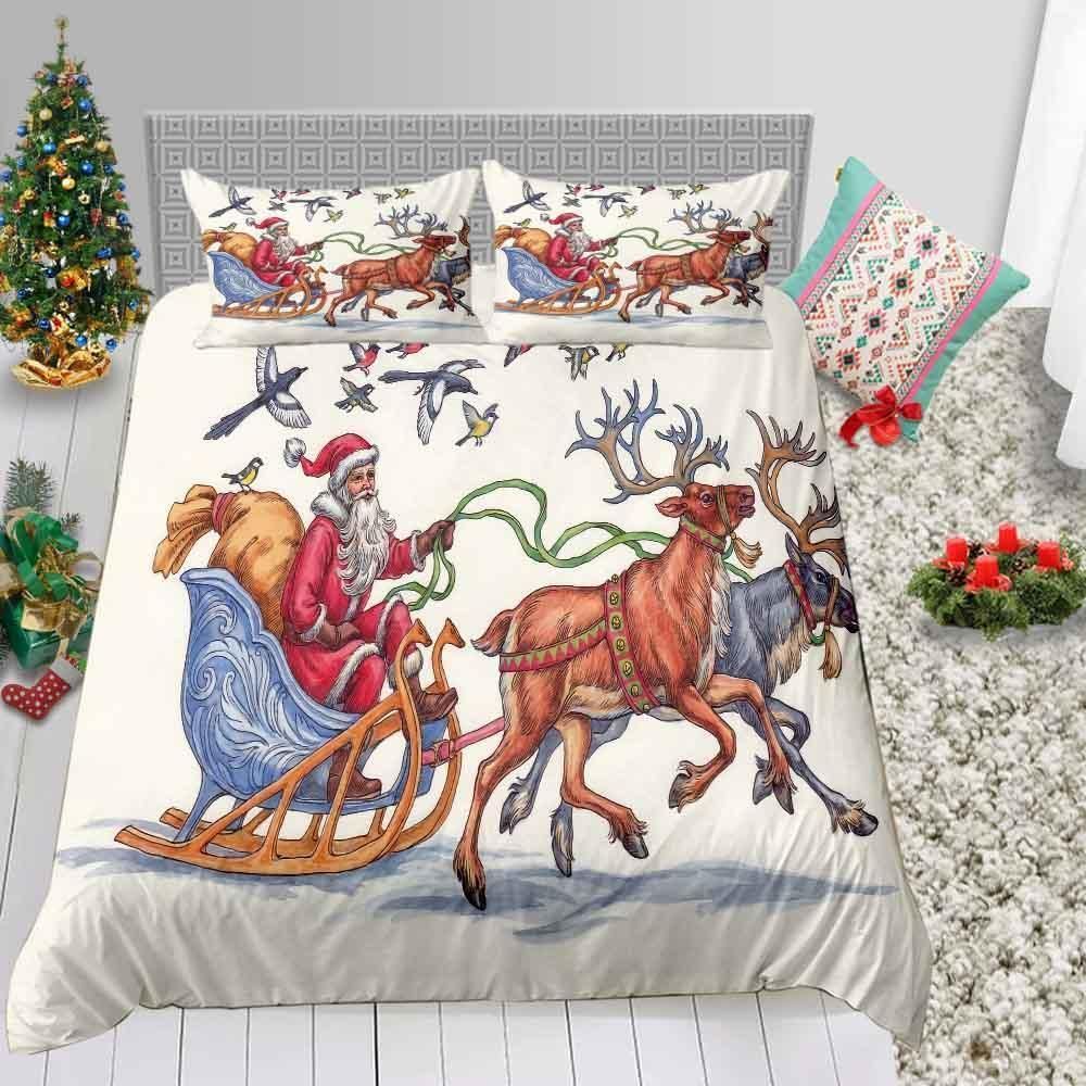 Santa Printed Bedding Set