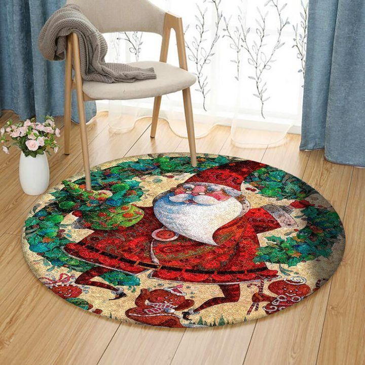 Santa Claus Round Carpet