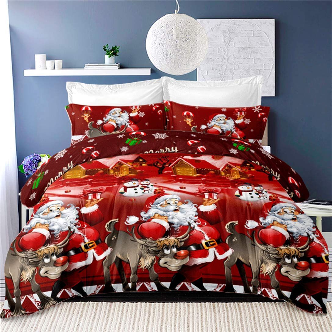 Santa Claus Reindeer Bedding Set