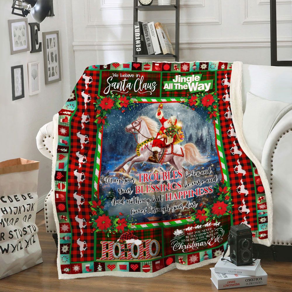 Santa Claus Ride A Horse