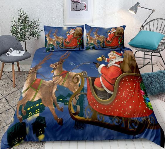 Santa Claus Sleigh Bedding Set