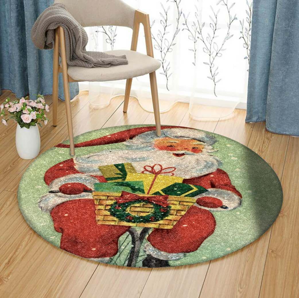 Santa Claus Round Carpet